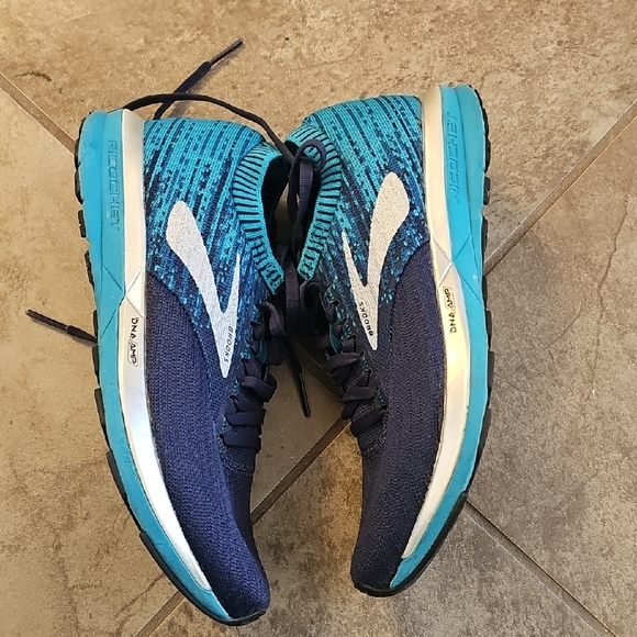 Brooks Navy and Aqua Running sneakers, Brooks DNA AMP RICOCHET - Picture 11 of 11
